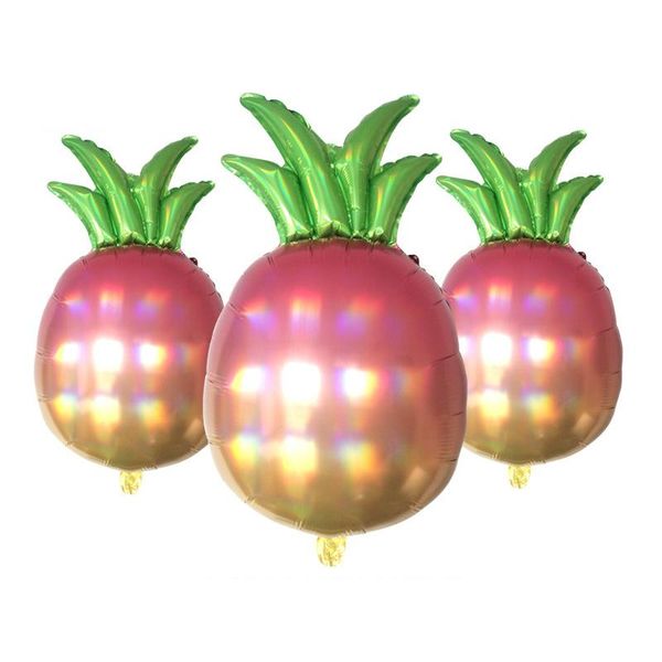 

party decoration pineapple balloon summer pool gradient rainbow children floating toy wedding birthday