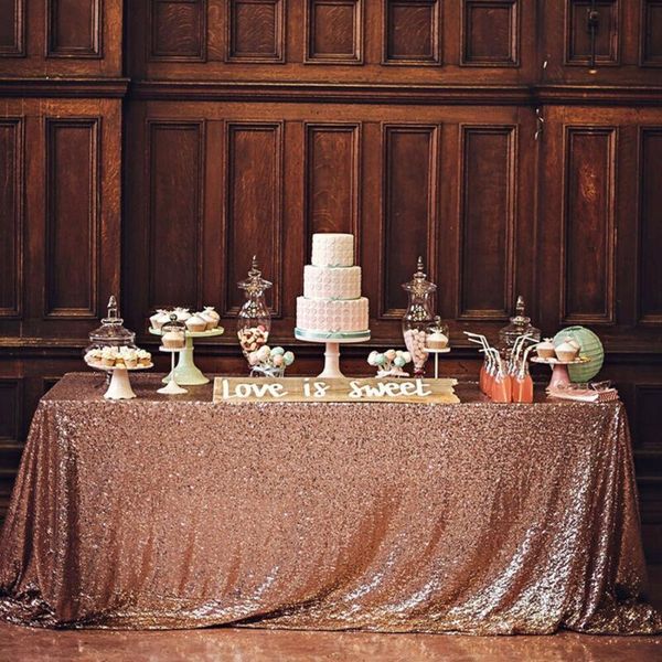 

table runner 1x sequin glitter tablecloth rectangle cover banquet party wedding decorations