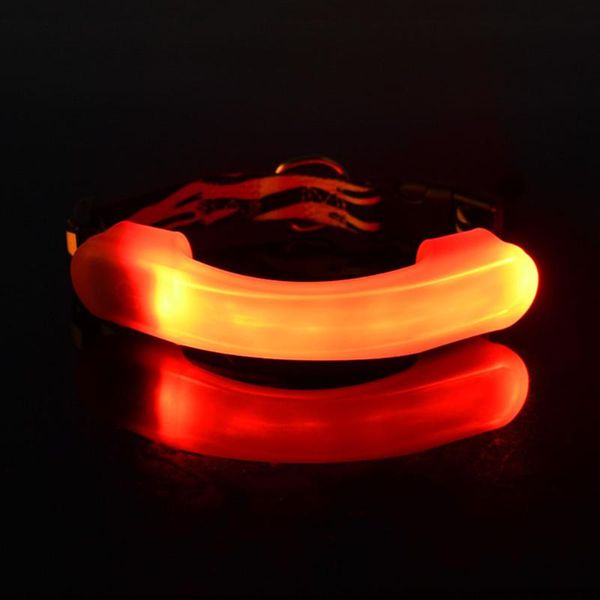 

silicone straps security warning lights dog collar led light glowing pet fbs889 collars & leashes