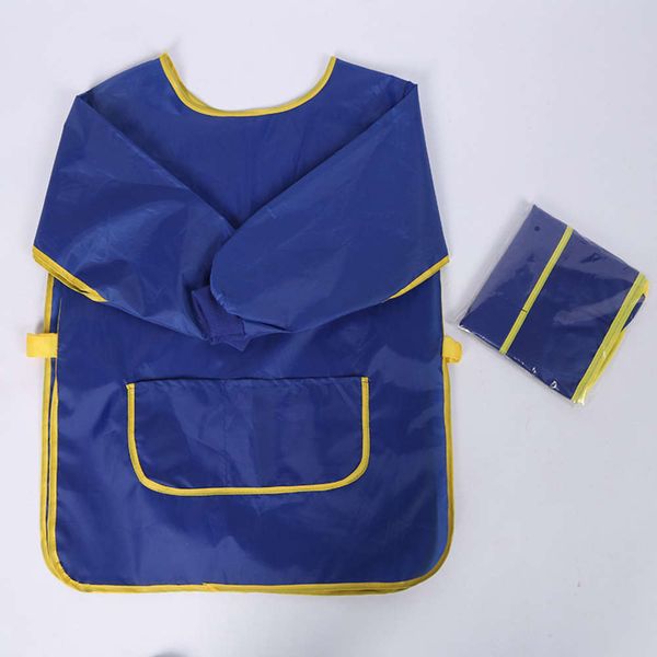 

kindergarten long sleeve spiral mouth painting apron for children aged 5-7