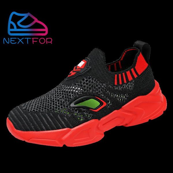 

athletic & outdoor original brand children sneakers boy summer hollow kids socks shoes for boys soft sole child designer light school shoe, Black