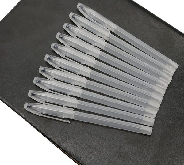 

gel pens 10pcs pen case ballpoint transparent handle shell cover simple styple school stationary office supplies