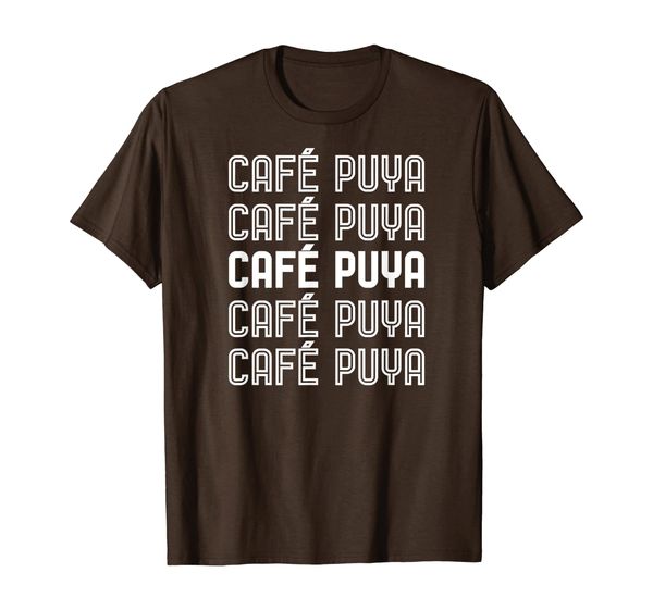 

Spanish Puerto Rico Coffee Drinker Tee Cafe Puya Tshirt, Mainly pictures