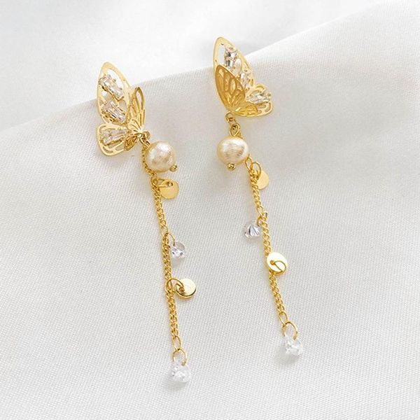 

dangle & chandelier 2021 temperament hollow butterfly earrings trend declare that the are women korean fashion jewelry, Silver