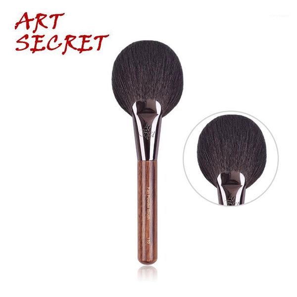 

artsecret fan #110powder makeup cosmetics brush fine goat blue squirrel hair mixed laser logo gun aluminum ferrule wooden handle1