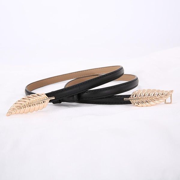 

belts female thin belt temperament fashion casual simple ins pure color wild dress coat waist 2021, Black;brown