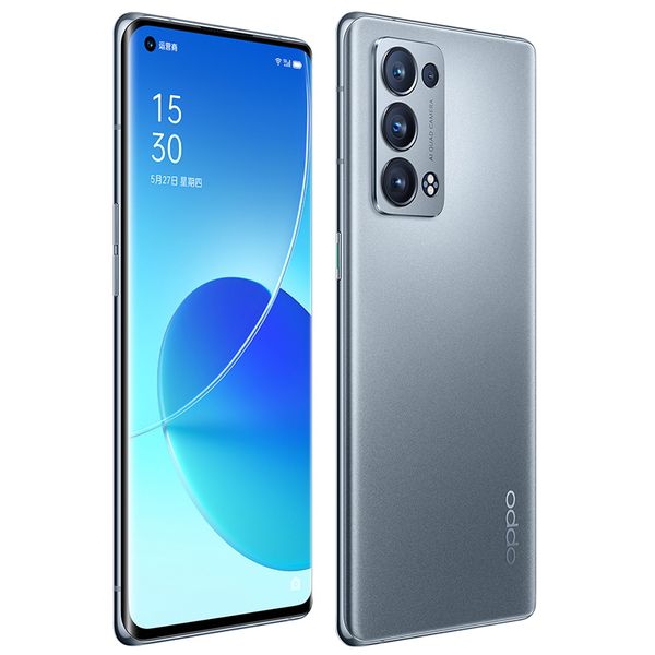 Original OPPO Reno 6 Pro + Plus 5G Telefone Móvel 8GB Ram 128GB ROM Snapdragon 870 Octa Core 50MP Android 6.55 