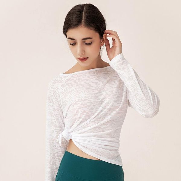 

yoga outfits long sleeve shirts sport gym femme jersey running t shirt fitness sports wear for women, White;red