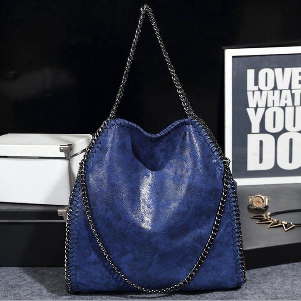 vendita all'ingrosso borsa da donna street trend borsa in pelle addensata Borse a tracolla pieghevoli con bordo lavorato a maglia eleganti e versatili Borse a catena all'uncinetto in dieci colori 005