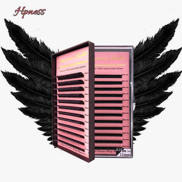 

all sizes soft false eyelash extensions mink black material bcdd+ curls 1 tray/lot1