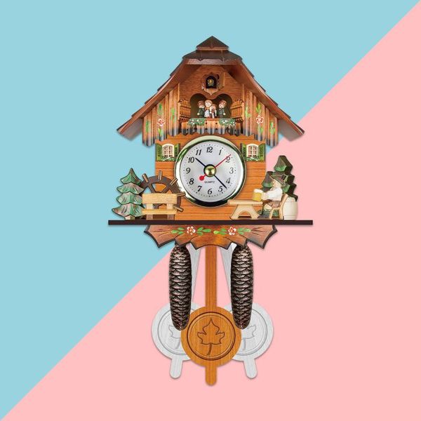 

cuckoo clock living room wall bird alarm watch modern children decorations home day time #g3 clocks