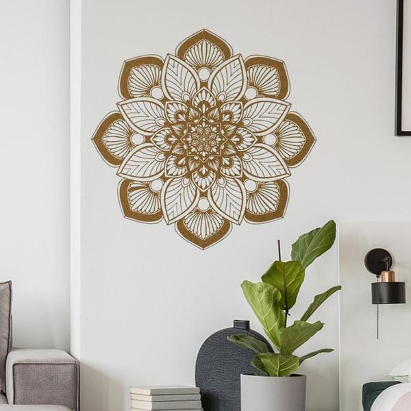 

accessories wall art decal meditation yoga studio decoration large flower mandala bedroom living room decor wallpaper sofa background