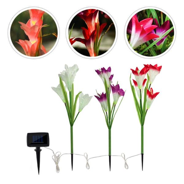 

set of garden pin lamp waterproof lamps decorative flower light adornment lawn