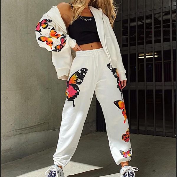 

women's jeans 2021 wo piece set women autumn tracksuit, Blue