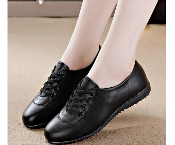 

2021 spring and autumn shoes with new style fashion flat bottom round head women's shoes @k26, Black