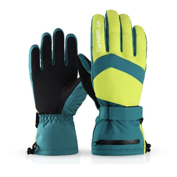 

Winter Motorcycle and Bike Cycling Gloves Windproof Water Resistant Warm Skiing Kit ST14, Grey