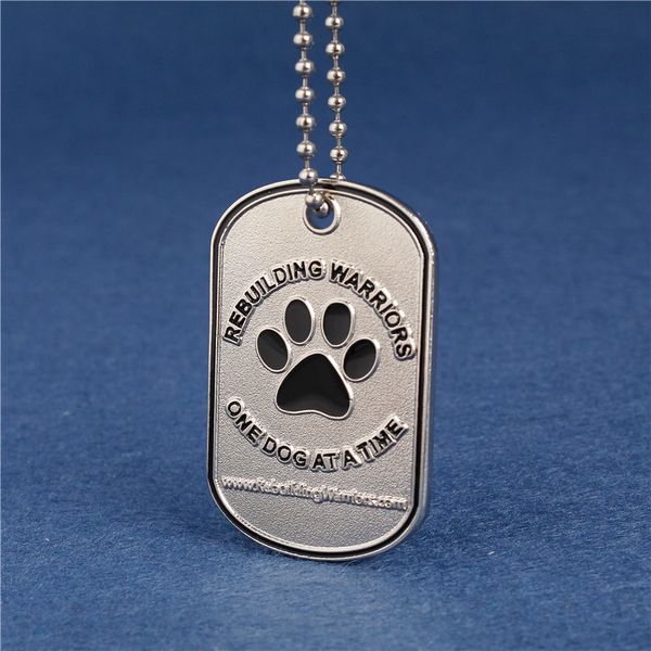 

paint dog tag metal aluminum alloy concave convex pet tag
