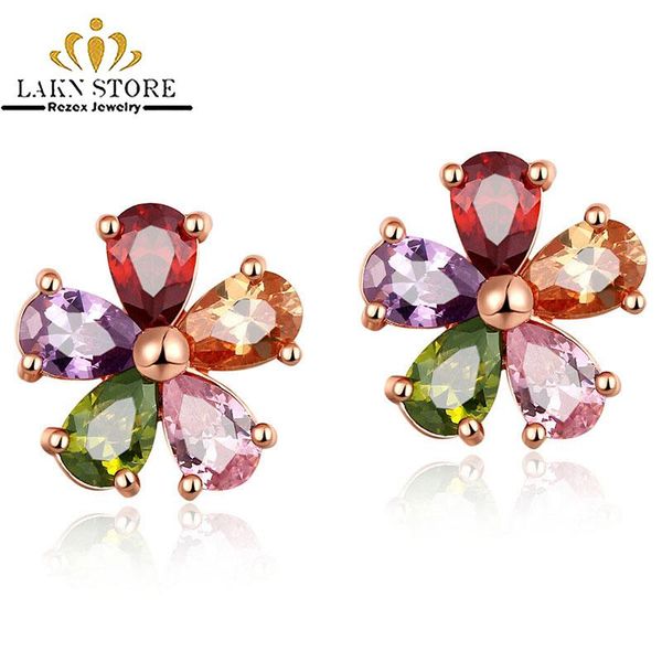 

stud big korean boho flower earrings rose gold color tassel luxury earring jewelry for women couples gilrls pendientes mujer, Golden;silver