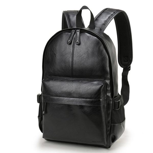 

backpack brand men leather school bag fashion waterproof travel casual book male