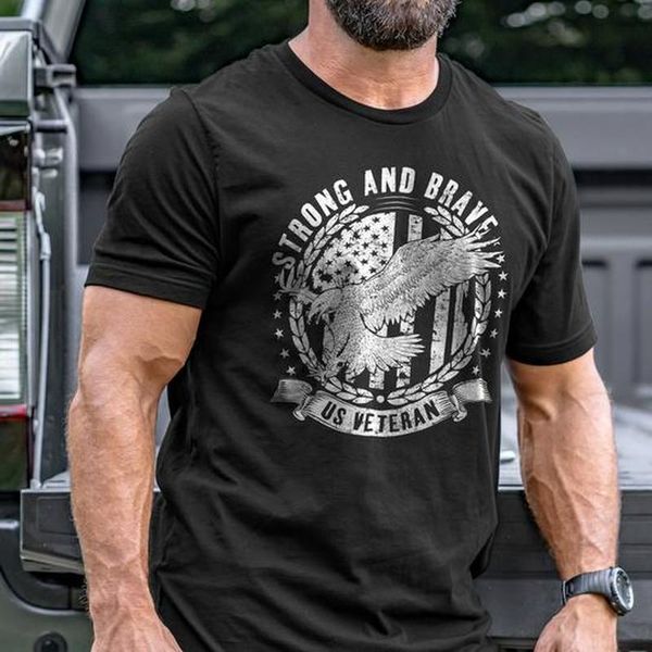 

winged eagle men 3d printed t-shirt graphic optical illusion short sleeve party street punk goth crew neck summer 100% cotton, White;black