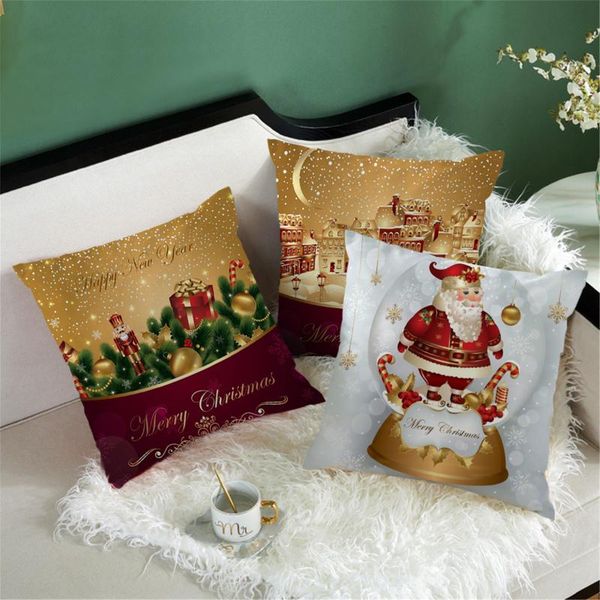 

cushion/decorative pillow christmas red style short plush single side cushion cover decorative pillows sofa home decoration winter