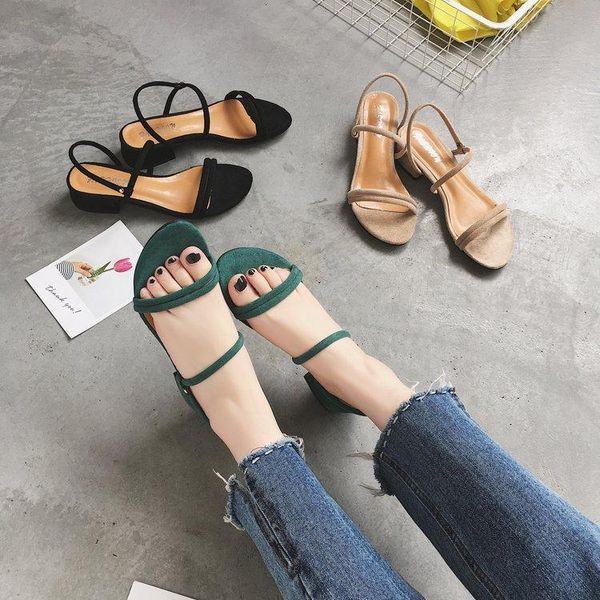 

summer korean version of one shoe two wear women's sandals slippers word beach shoes open toe women dress, Black