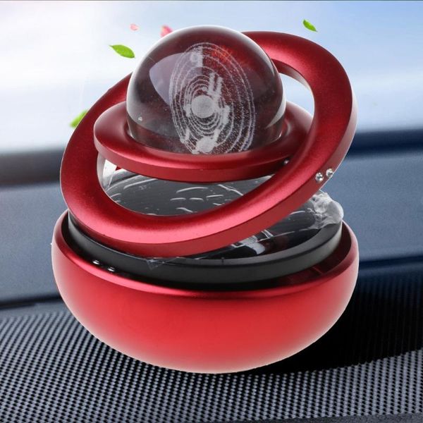 

solar double-ring rotating suspended air conditioning car freshener