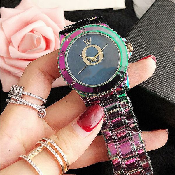 

brand new youth colorful gradient chic atmosphere watch waterproof 10m zircon watch