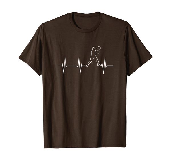 

tennis heartbeat t shirts for mens, womens, youth, White;black