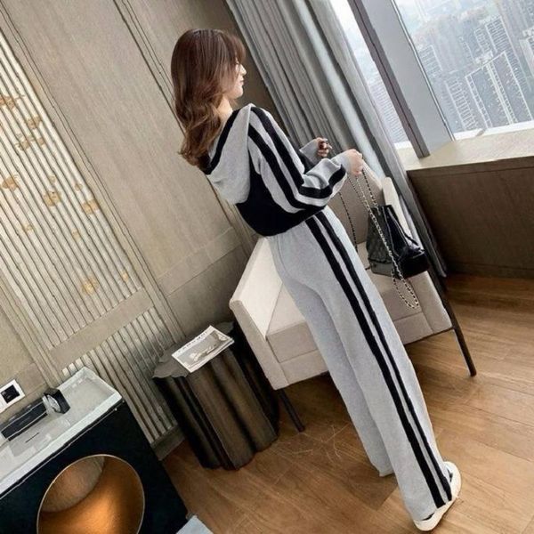 

women's two piece pants 2021 women set outfits autumn tracksuit hoodies and casual sport suit winter 2 woman pant sets, White