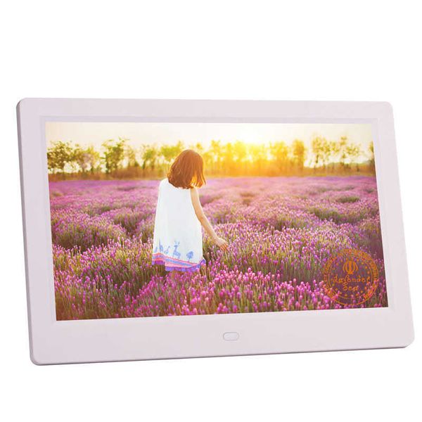 Novo 4G 4G Screen LED Backlight HD 1024 * 600 Digital Photo Frame Album Eletrônico Foto Música Função Completa Presente