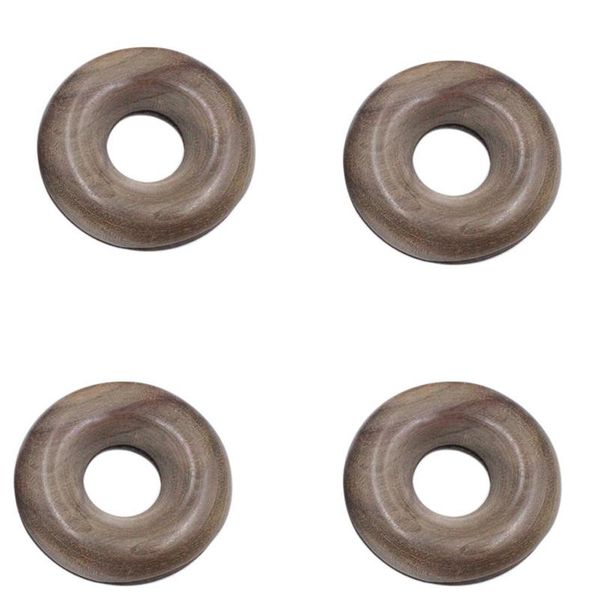 

4pcs wood bag clips doughnut shape gadgets igentes clip kitchen storage tools