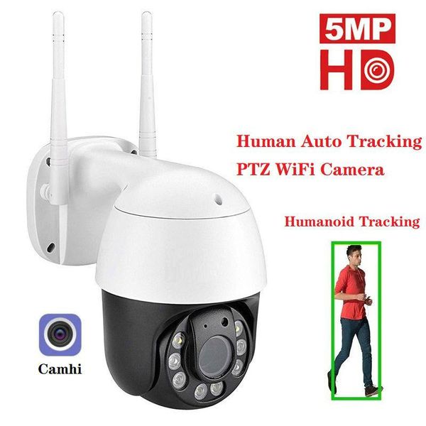 

wifi ptz camera outdoor h.265 2mp ai human detection 1080p auto tracking onvif cctv ip camhi cameras