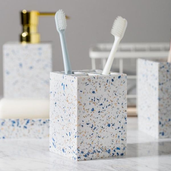 

bath accessory set resin nordic modern wash washroom toothbrush holder toilet brush produits de salle bain household item ef50wy