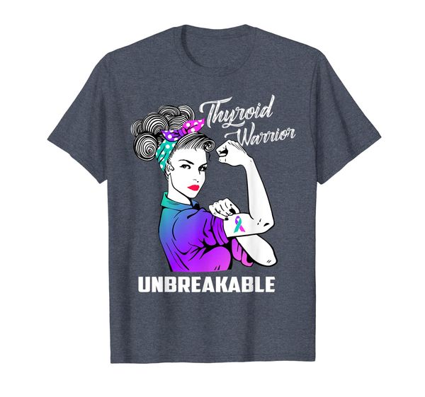 

Thyroid Warrior Unbreakable T-Shirt Thyroid Awareness Gift, Mainly pictures
