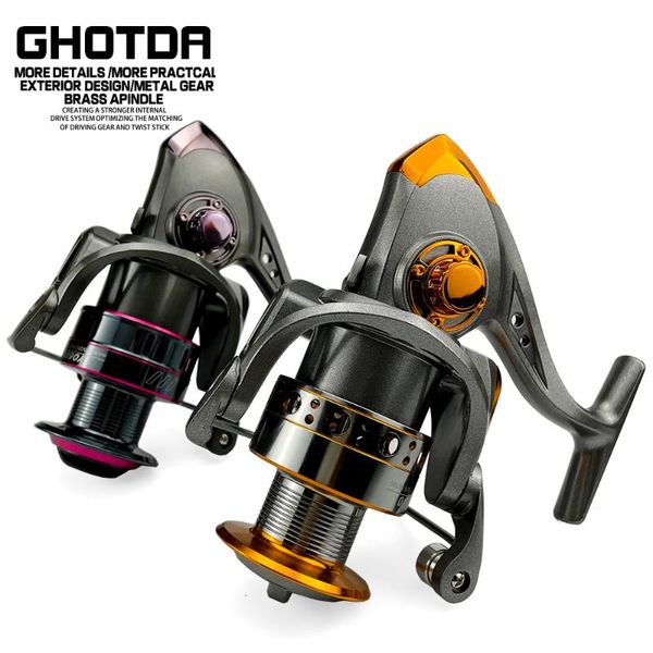 

spinning fishing reel 1000-7000 metal spool 5.2:1 gear ratio freshwater and saltwater wheels baitcasting reels