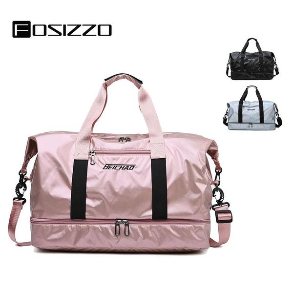 

duffel bags fosizzo large capacity travel bag hand luggage duffle weekend women multifunctional malas fs4045