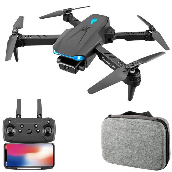 

drones s89 rc drone 4k wifi fpv hd dual camera mini height preservation folding quadcopter toy professional for kids