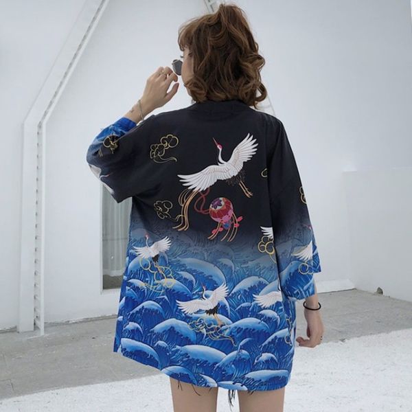 

women kimono haori japanese kimono traditional japanese kimonos asian streetwear kimono cardigan shirt yukata women 10499, Red