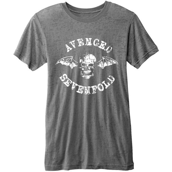 

avenged sevenfold a7x deathbat burnout official t-shirt men unisex, White;black
