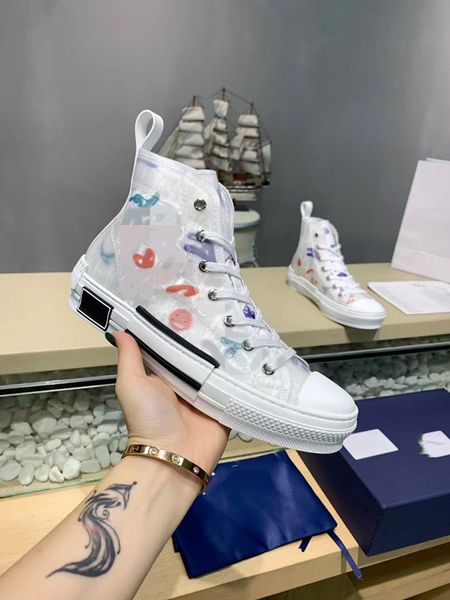 

fashion 21ss oblique printing platform high-quality men's and women's triple retro shoes, shoe size 35-45 mjkjj0003, Black