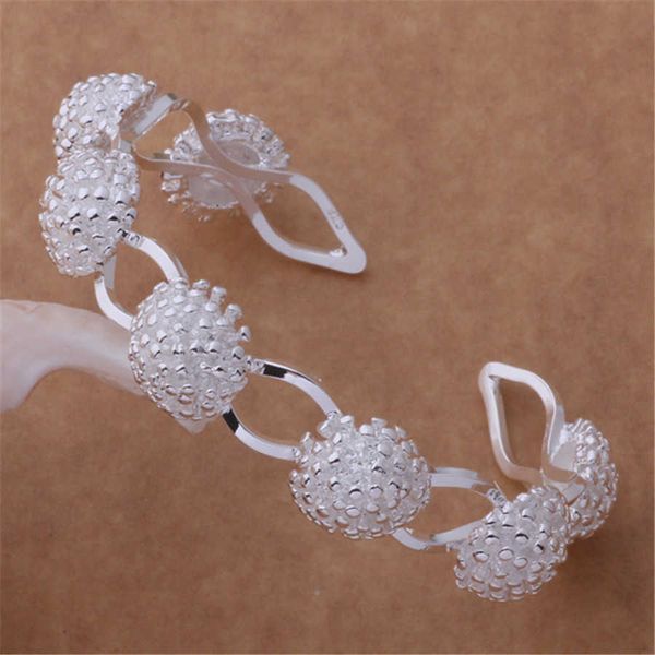 

b141 specials bangle silver color fashion charm for lady women classic bracelet jewelry cuff q0719, Black