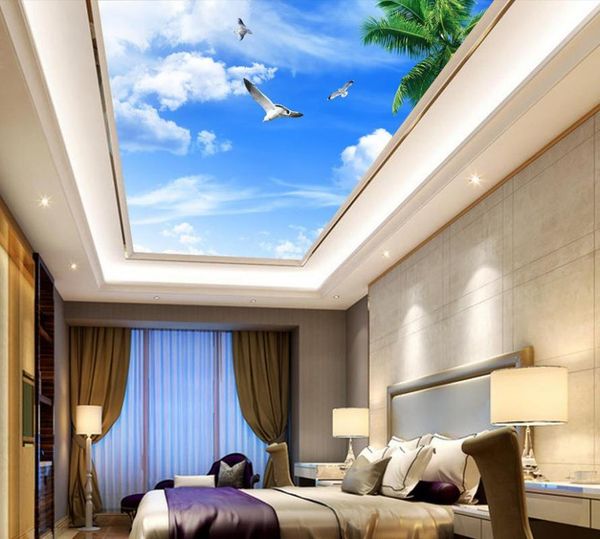 

wallpapers tree sky cloud ceiling style wallpaper custom 3d murals non woven