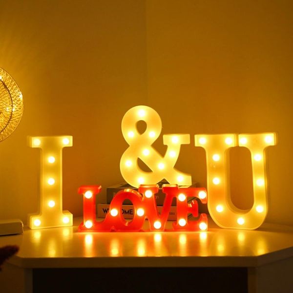 

party decoration led letter light sign good gift choice for fireplace fashion portable birthday wall convenient multipurpose glow