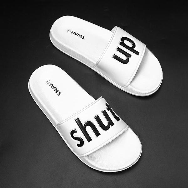 

slippers koyonit men's eva men shoes women couple flip flops soft black white stripes casual summer male chaussures femme slides