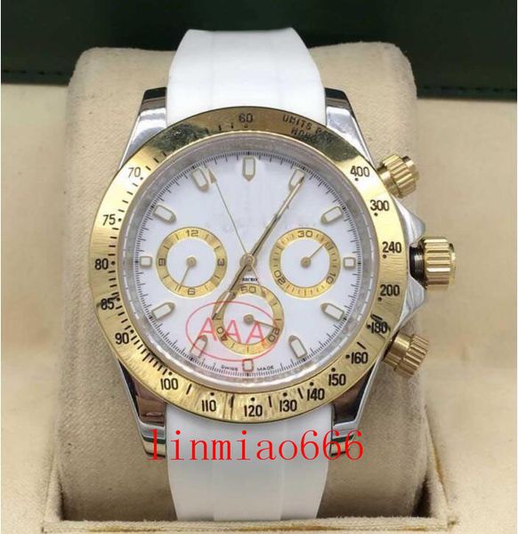 

men , sport watch, color rubber strap, stainless steel case, folding buckle, sapphire glass, 2813 movement, mechanical automatic, Slivery;brown