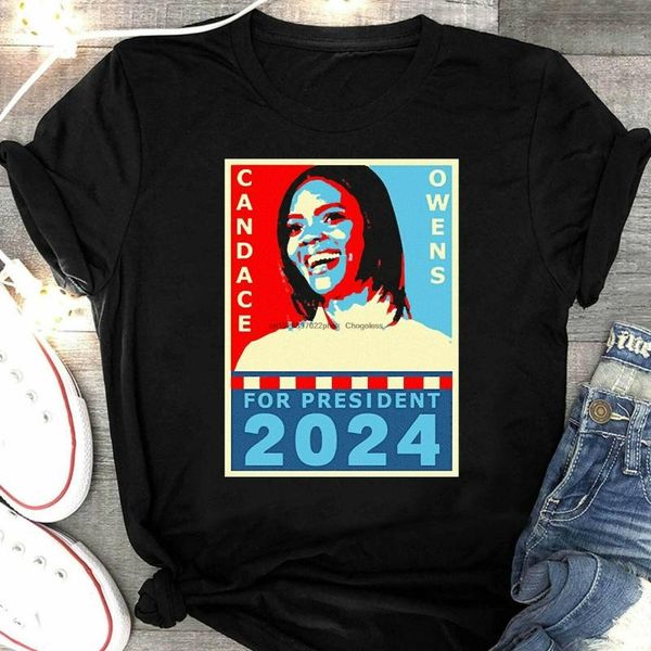 

men's t-shirts candace owens for president 2024 shirt, White;black