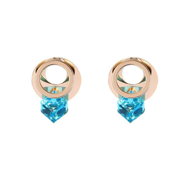 

stud 2021 women girls fashion big circle crystal earrings jewelry 1set ear studs accessories gifts female brincos, Golden;silver