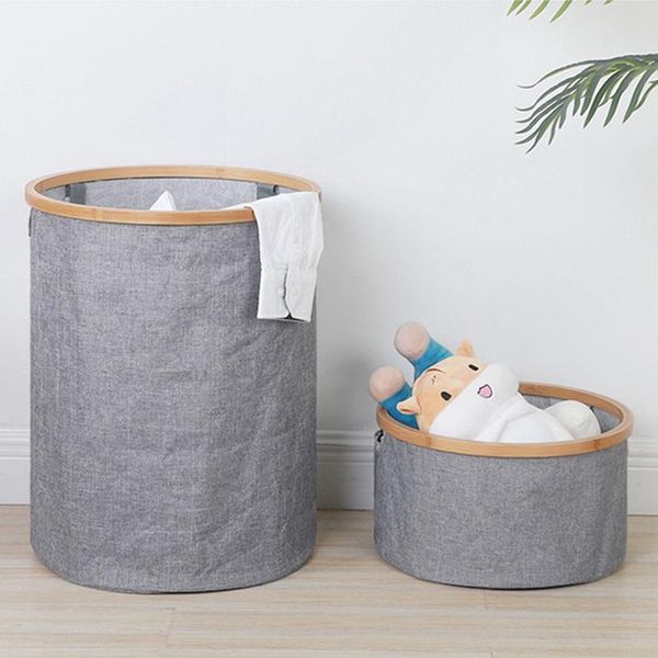 

laundry storage & organization -capacity clothing basket water-resistance bin cotton dirty clothes toy pocket washing machine