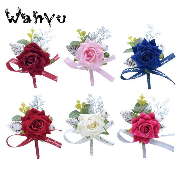 

wedding supplies chinese style rose corsage for bride and groom decoration flannelette simulation flower decorative flowers & wreaths
